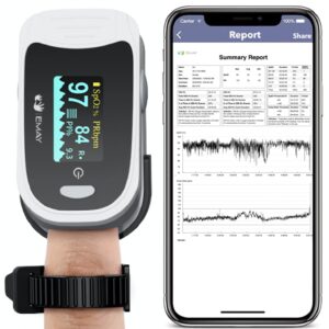 EMAY Sleep Oxygen Monitor EMAY Sleep Oxygen Monitor with Built-in Recording Capability
