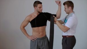 how to wear a shoulder brace